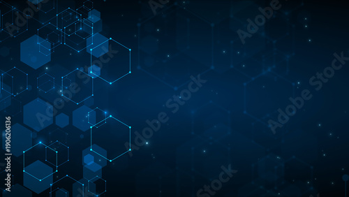 Fotografija The Deep Web Hex Business Corporate Technology Particles Tunnel Digital Backgrou