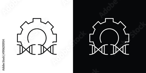 Single Icon of Genetic Engineering and Biotechnology as Scientific Innovation and Industry