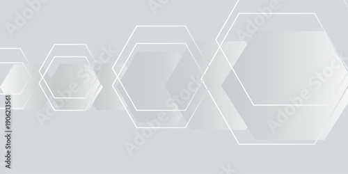 White background abstract art vector illustration with hexagon shape eps 10 vector illustration , walpaper