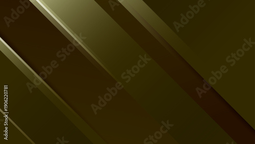 Elegant dark olive green abstract background with premium diagonal layers and metallic texture for luxury branding