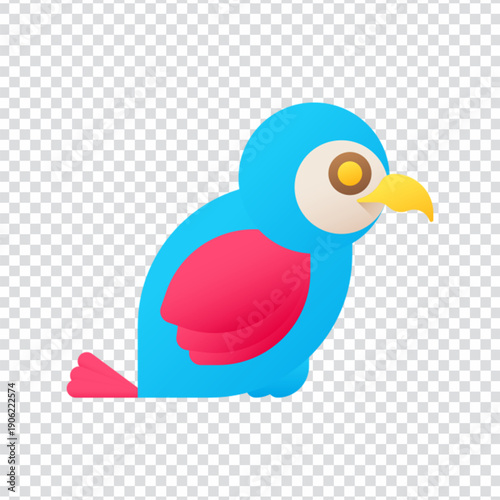 Colorful Hummingbird Icon