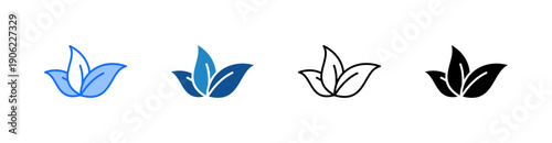 Leaf Multiple Style Icon Set 