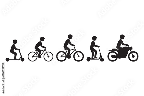 Eco ride symbols for rental and sharing services