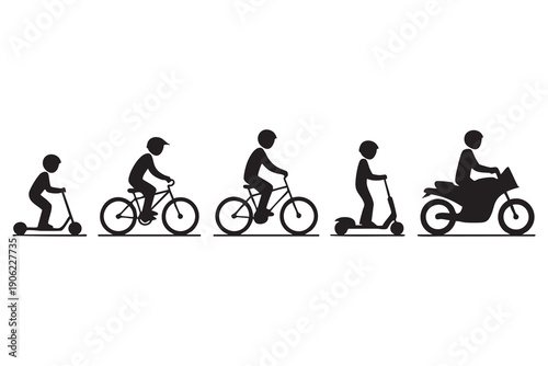 Courier transportation vector bundle isolated on background