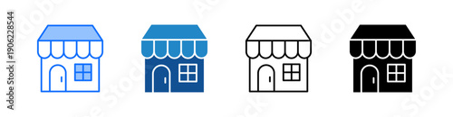 Market Multiple Style Icon Set 