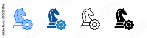 Strategy Multiple Style Icon Set 