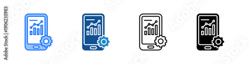 Mobile Development Multiple Style Icon Set 