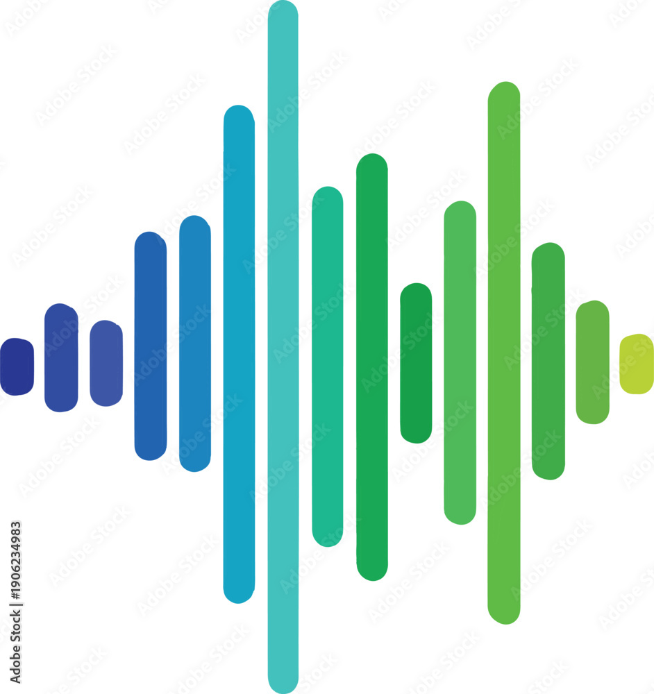 Fototapeta premium Colorful Sound Wave