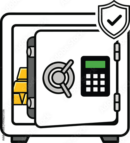 Secure Safe with Documents Inside