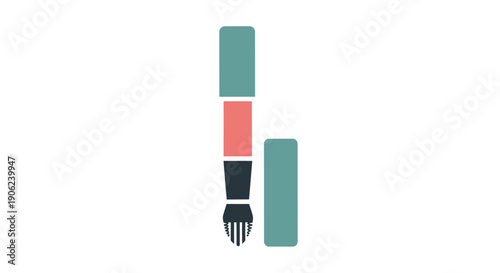 Minimalist illustration of a spork with colored sections.