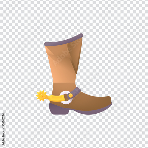 Classic Leather Boot Footwear Icon