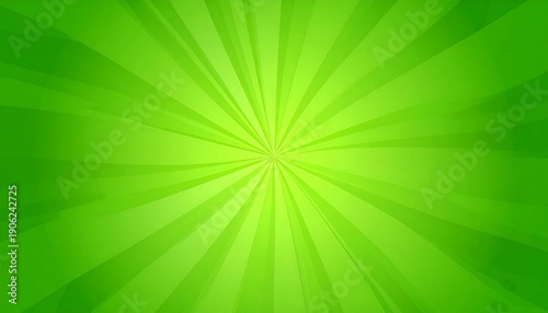 A vibrant abstract backdrop features a radial burst of light green hues radiating from the center, creating a dynamic, illuminated effect