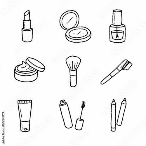 Hand drawn medical icon set for web design or health apps.  vector eps