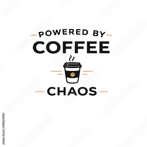 A simple coffee cup logo icon representing a modern business or brand concept, t shirt design