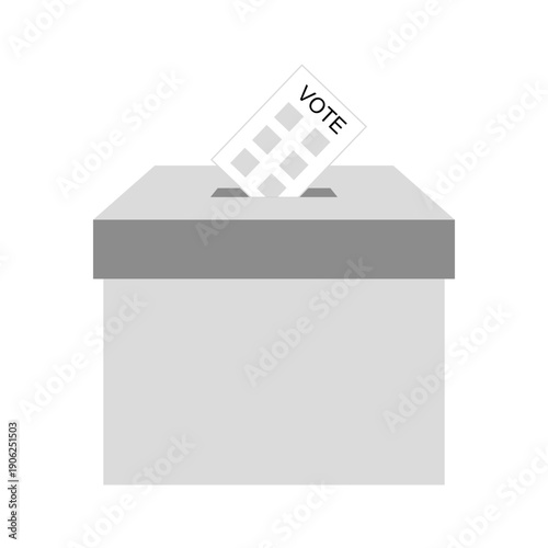 Voting box for elections in a democratic system.