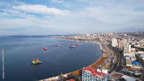 Valparaiso Chile Drone 4K Southamerica