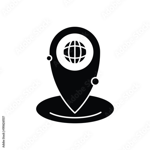 geolocation concept line icon. Simple element illustration. geolocation concept outline symbol design.