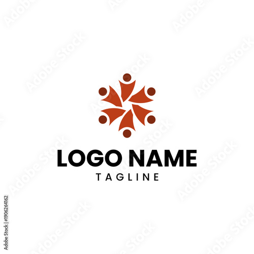 Community People Group Unity Teamwork Logo Design