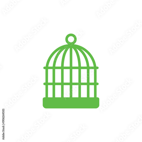 Green birdcage aviary