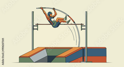 Javelin Throw Athlete

Flat vector illustration of a field athlete throwing a javelin. Run-up lane and open field visible. Flat vector style, powerful throwing motion.