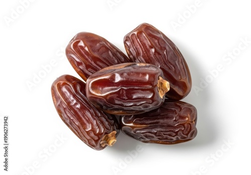 Wallpaper Mural A pile of fresh dates on a white surface, healthy snack Torontodigital.ca