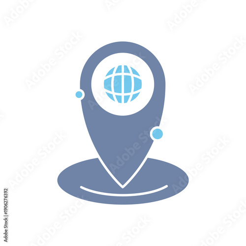 geolocation concept line icon. Simple element illustration. geolocation concept outline symbol design.