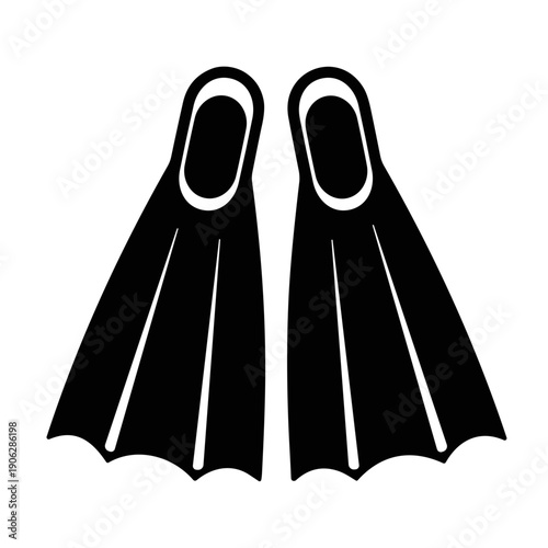 diving fins icon illustration vector