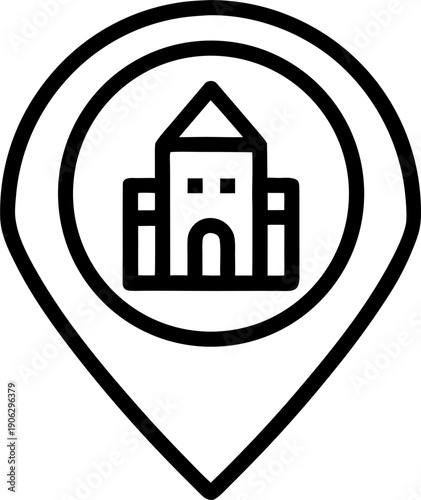 nearby places icon outline icon