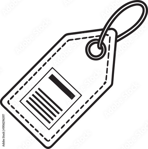 Price tag icon stroke liner version