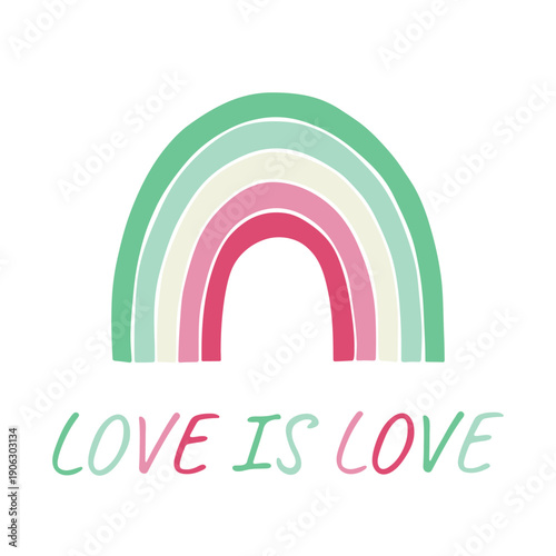 Colorful rainbow shape Abrosexual pride flag Happy pride day LGBTQIA community Pride Month Vector hand drawn doodle for posters, stickers, logo, cards