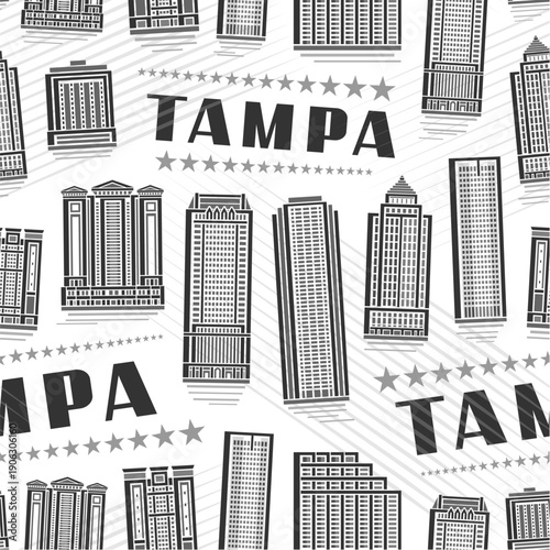 Vector Tampa Seamless Pattern