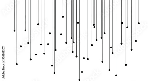 Geometric pattern of suspended particles