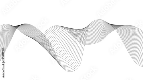Abstract grey, white smooth element swoosh speed wave modern stream transparent background. , geometric border pattern. Isolated on white background. Vector illustration.