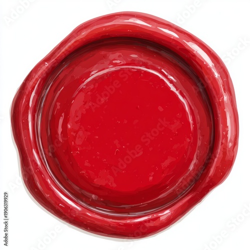 Red sealing wax used as a traditional stamp signifies official endorsement, confidentiality, and genuineness for vital papers, correspondence, or certificates