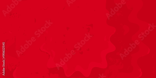 A vibrant red background with a subtle wavy textured pattern