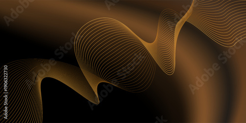 Modern Wave Decorative Invitation. Wedding Entertainment Hollywood Bollywood Night. exclusive flowing