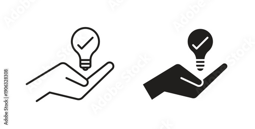 Solution icon element for design projects