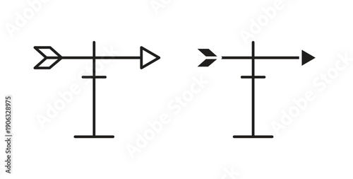 Veleta icon element for design projects