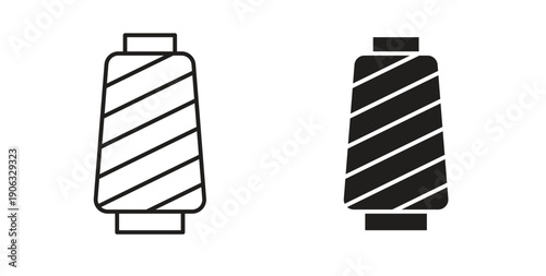 Yarn icon element for design projects