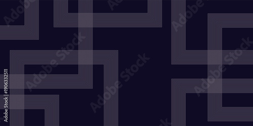 Abstract elegant black background with shiny gold geometric lines. Modern gold diagonal rounded lines pattern.Horizontal banner template. Suitable for covers, posters, presentations, vectors. eps.10