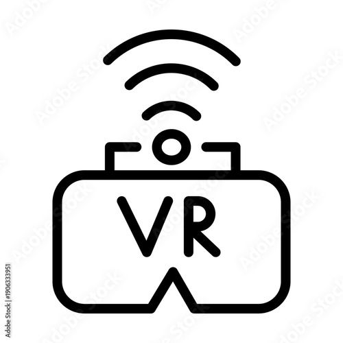 Virtual Reality Headset Vector Icon