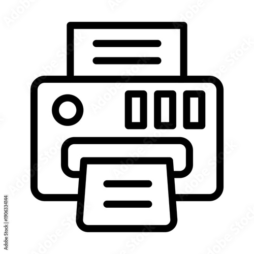 Inkjet Printer Vector Icon