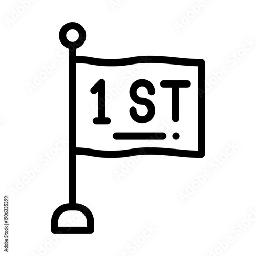 First Place Vector Icon