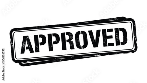 Approved Stamp: A bold, stamped APPROVED message conveys definitive confirmation and endorsement, perfect for official documents and signifying agreement.