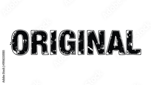 Original Stamp: A bold stamp declares Original with a unique, textured design, symbolizing authenticity, innovation, and creative inspiration.