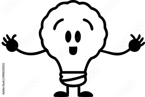 light bulb character