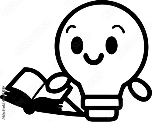 light bulb character