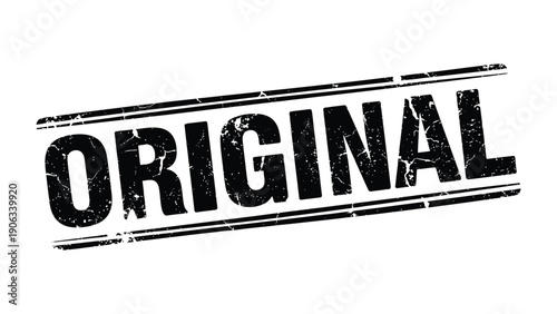 Original Stamp: A classic stamp of ORIGINAL conveys the essence of authenticity and provenance, perfect for emphasizing genuineness, whether in art, documents, or branding.