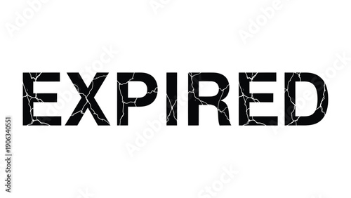 Expired Stamp: A bold stamp declares the state of expiration, its message clear and unmistakable.