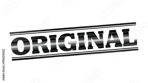 Original Stamp of Authenticity: A bold and striking original stamp, symbolizing authenticity and genuine quality. conveying a sense of originality and credibility.